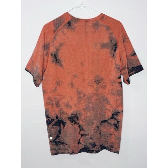 Lululemon Metal Vent Tech T 2.0 Short Sleeve Shirt Large orange gray black - Picture 5 of 9